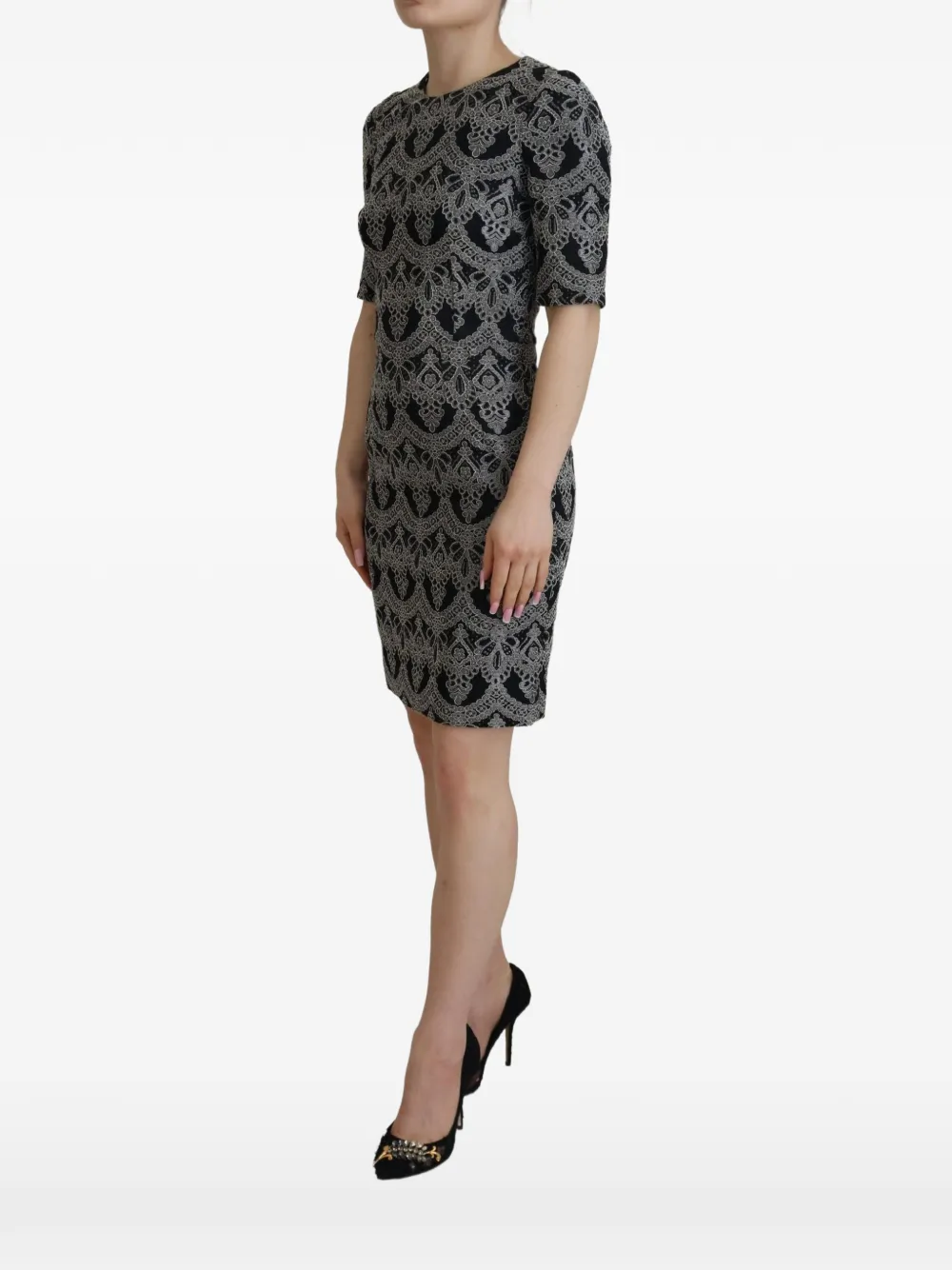 Dolce & Gabbana Abito girocollo corto - Nero