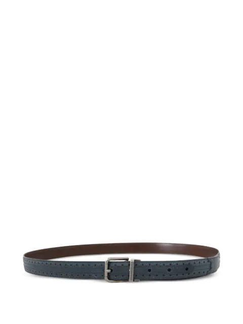 Dolce & Gabbana cinturón reversible con perforaciones