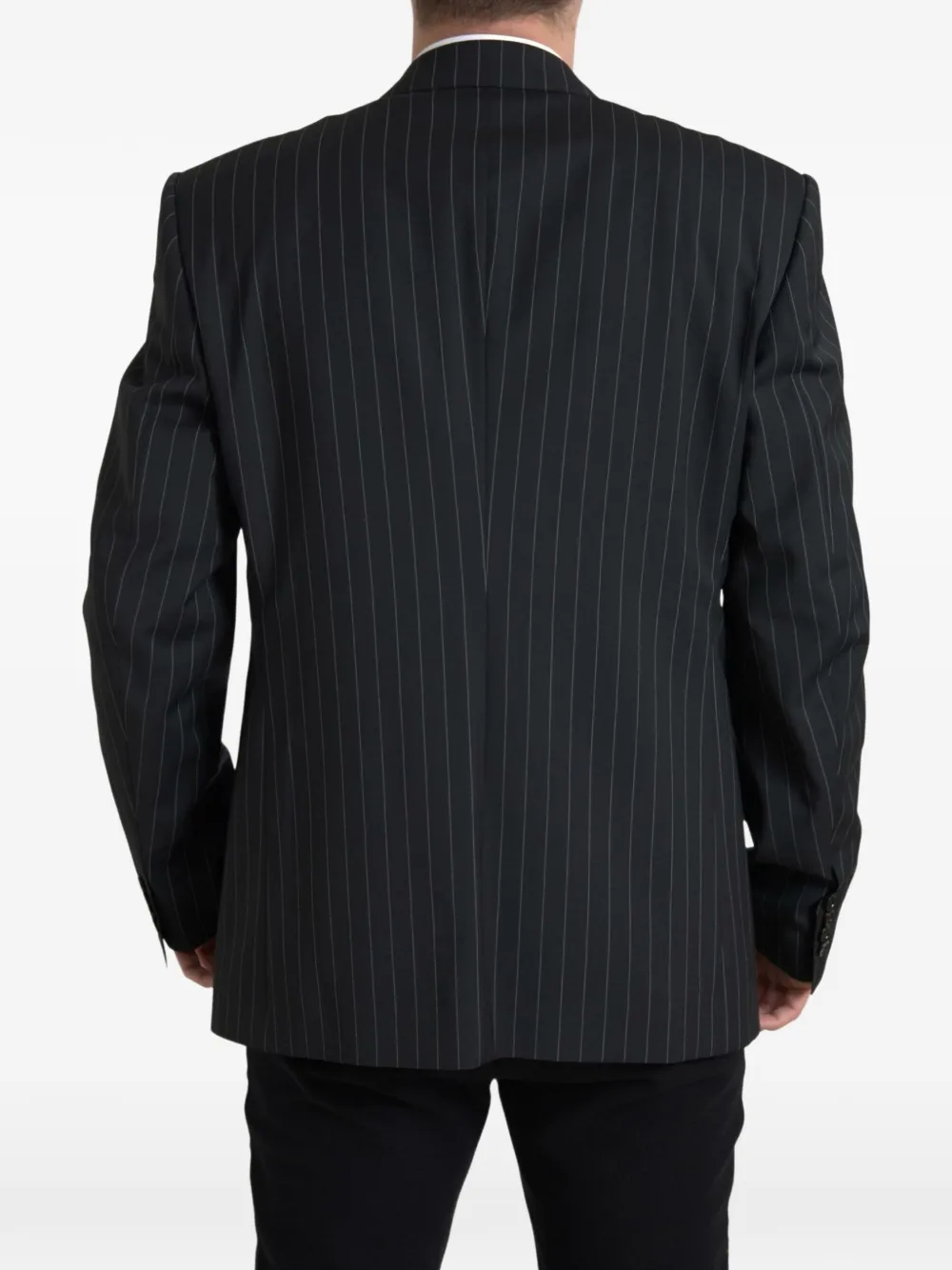 Dolce & Gabbana Sicilia blazer met krijtstreep Zwart