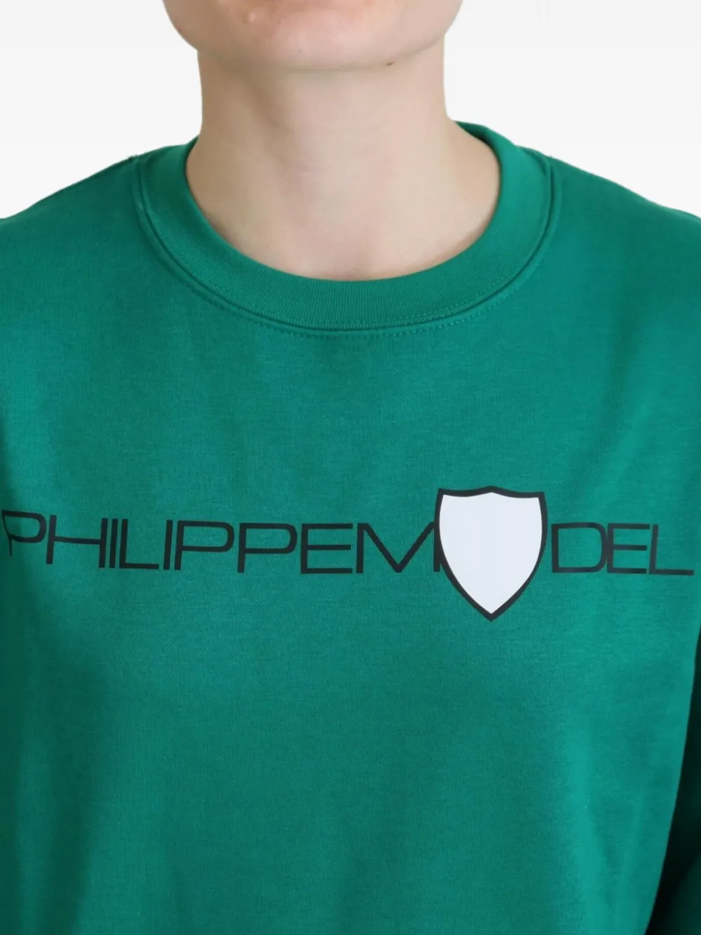 Philippe Model Paris Trui met logoprint Groen