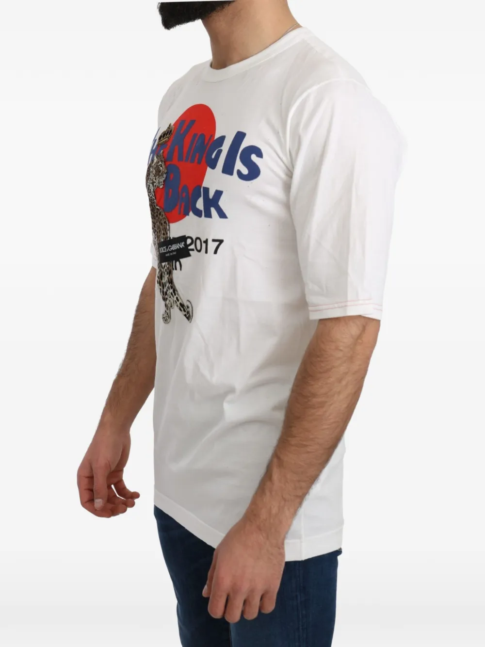 Dolce & Gabbana T-shirt met logoprint Wit