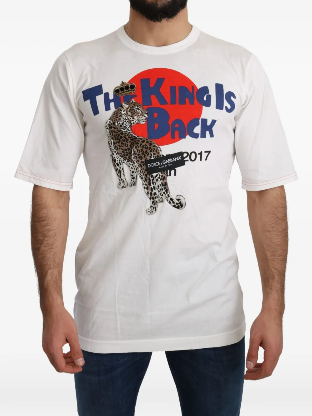 Dolce & Gabbana T-shirt met logoprint Wit