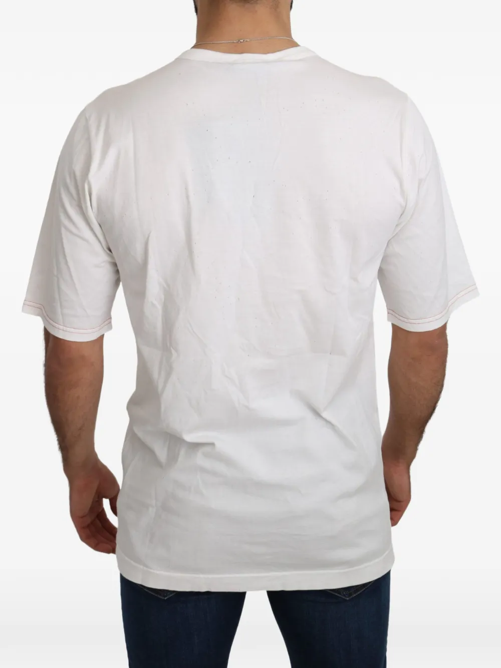 Dolce & Gabbana T-shirt met logoprint Wit