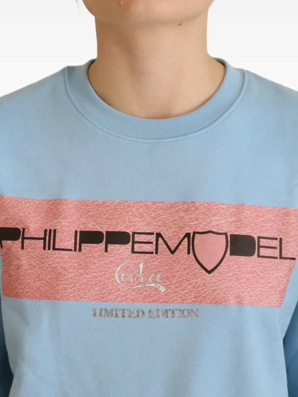 Philippe Model Paris Trui met logoprint Blauw