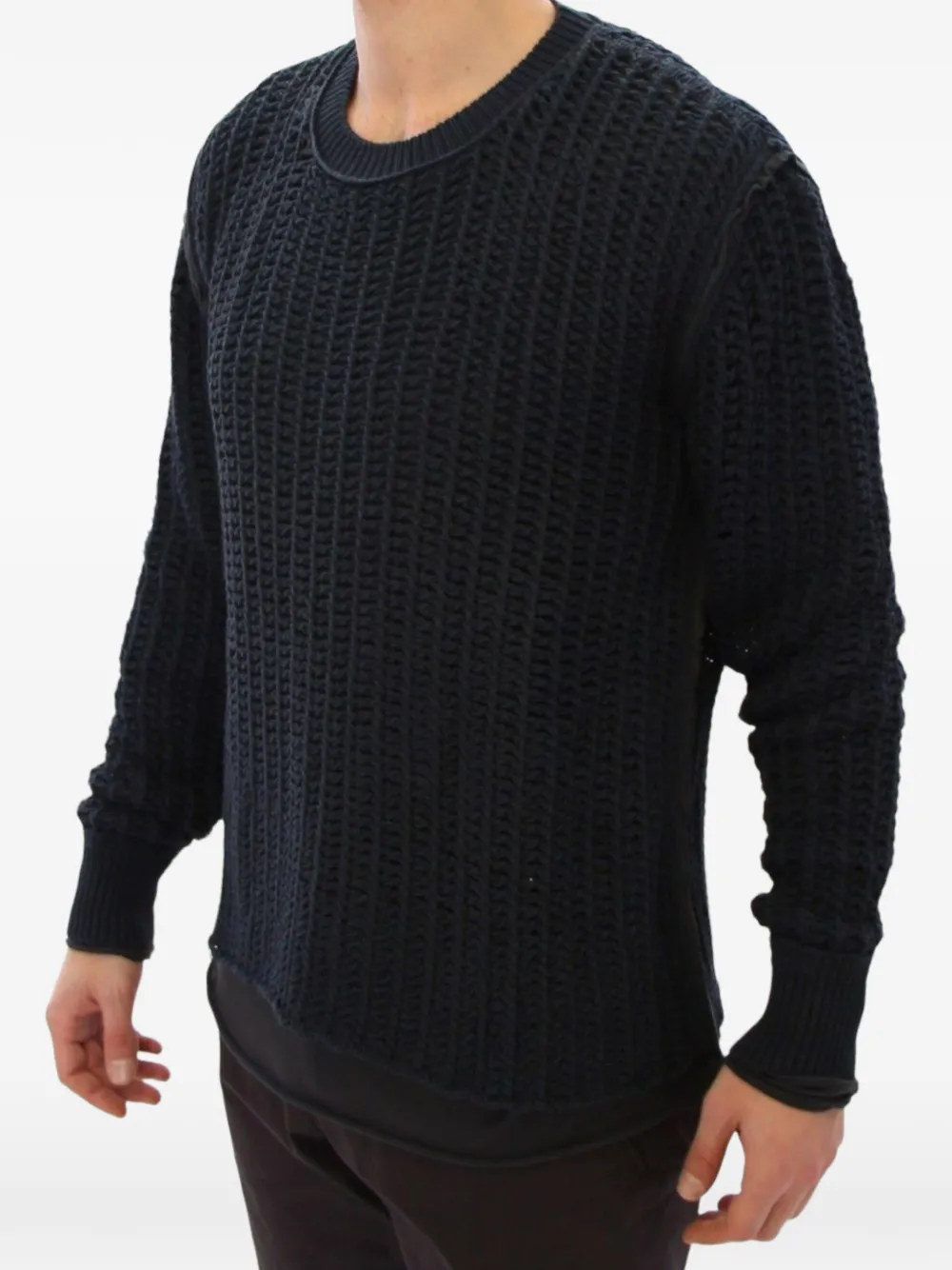 Dolce & Gabbana Gebreide trui met textuur Blauw
