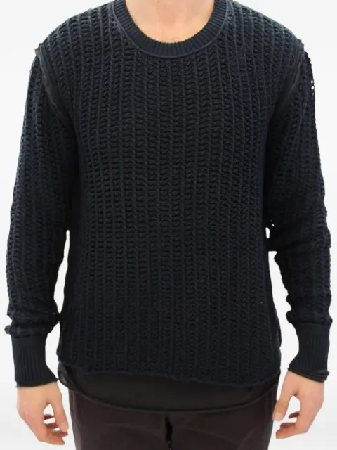 Dolce & Gabbana netted textured-knit sweater