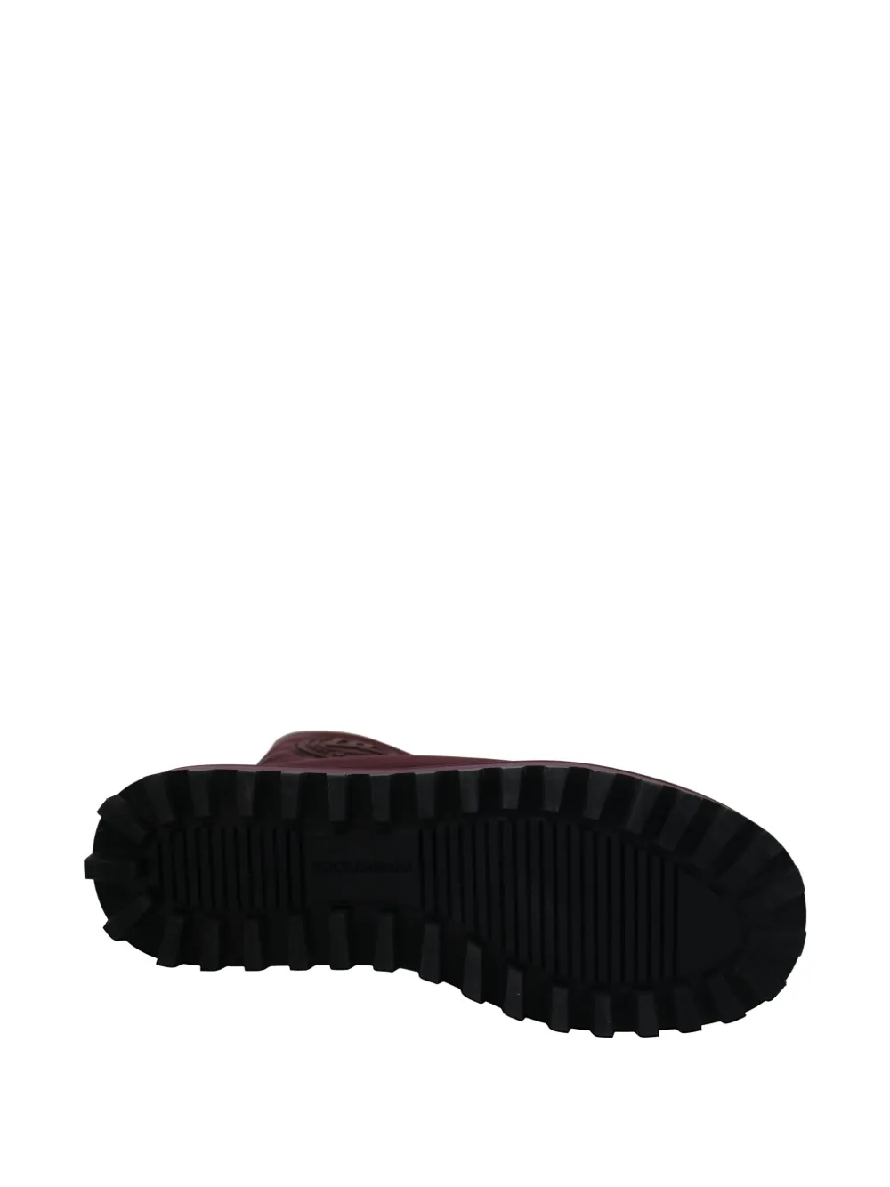 Dolce & Gabbana padded logo-patch boots Rood
