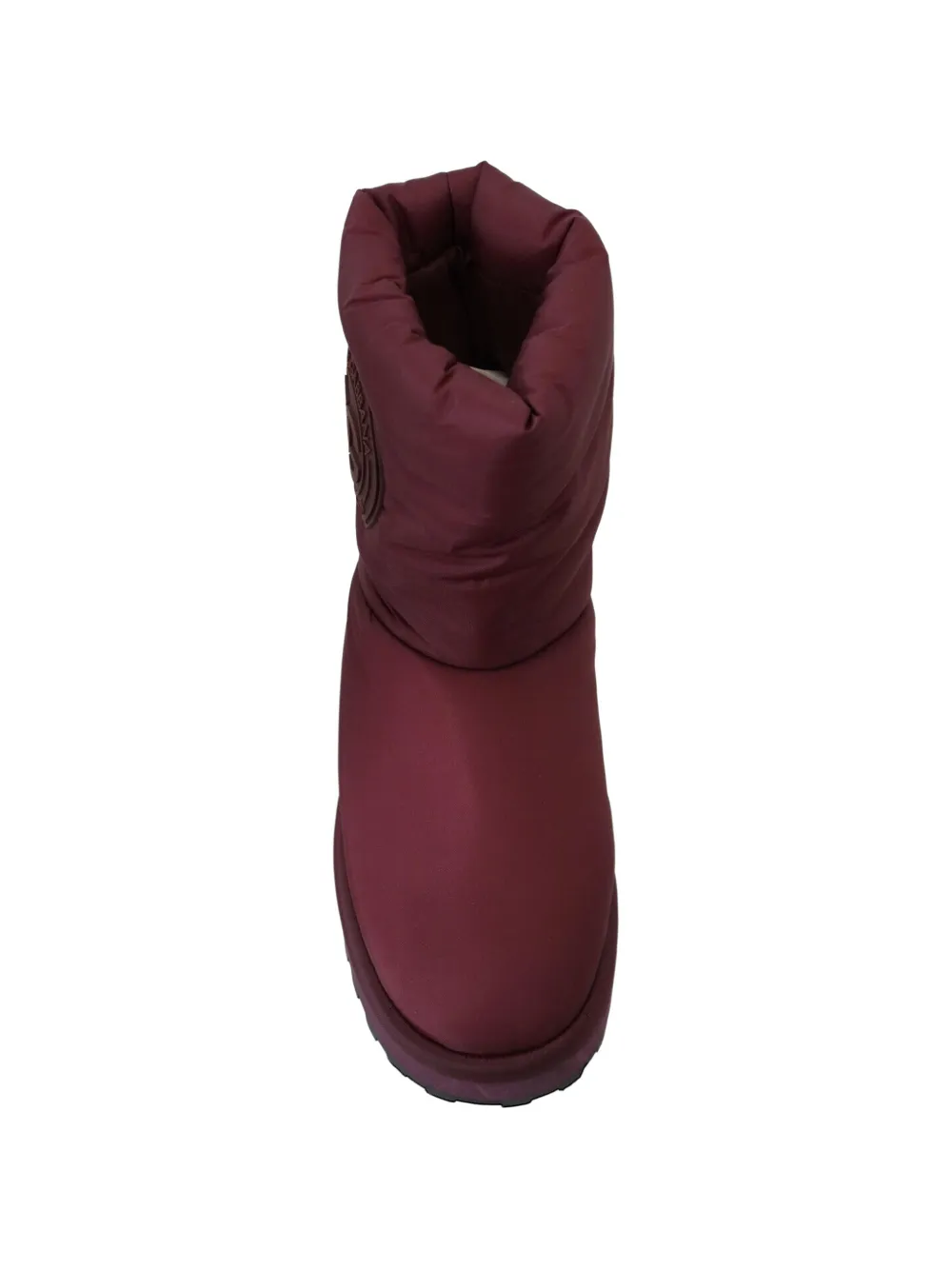 Dolce & Gabbana padded logo-patch boots Rood