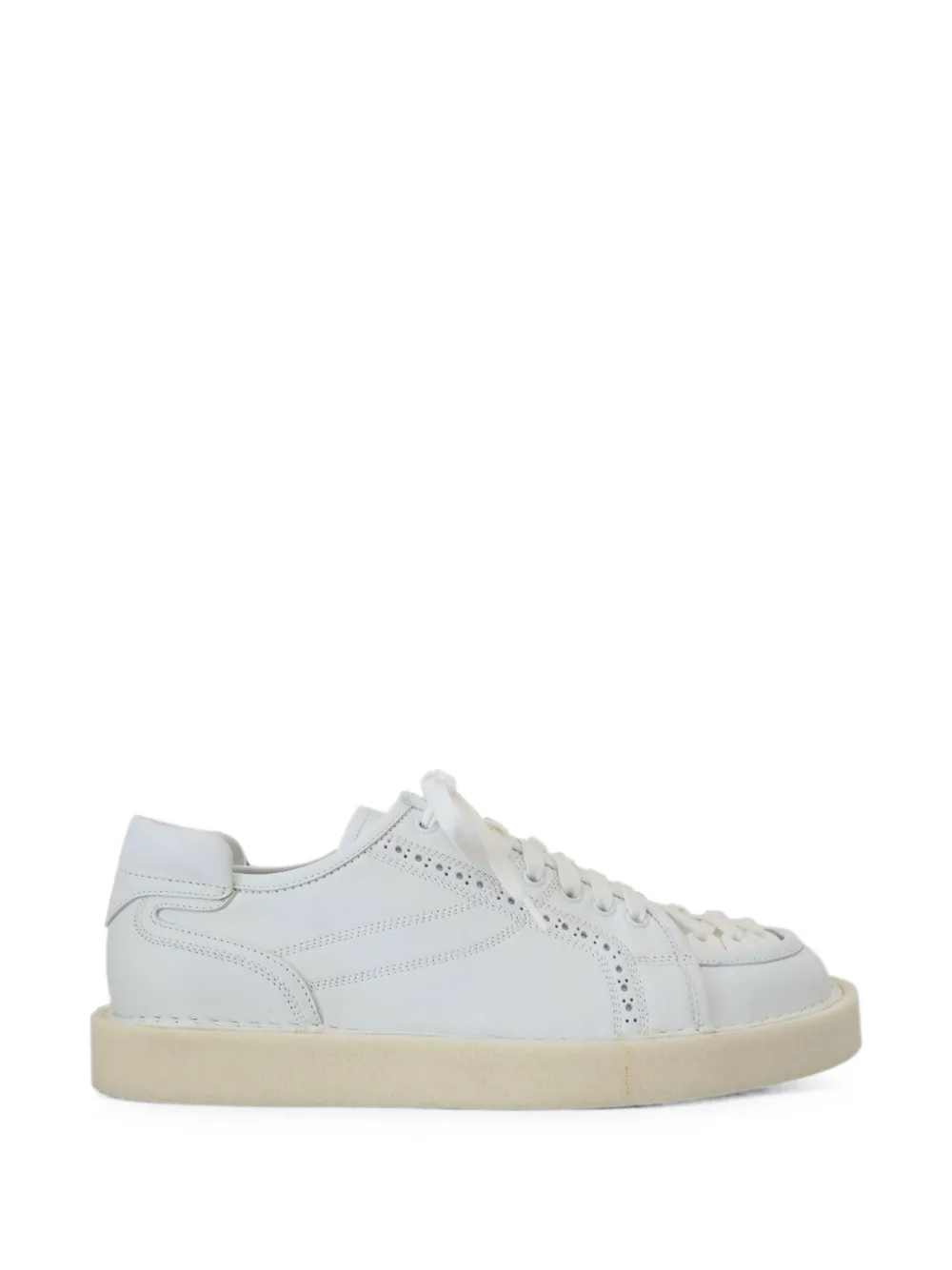 Dolce & Gabbana Sneakers mit perforiertem Detail - Weiß