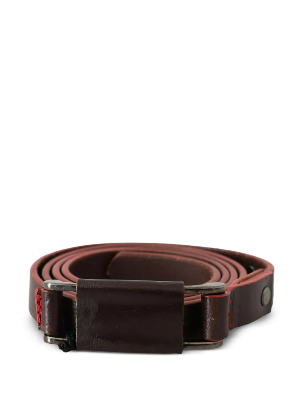 Costume National Riem met rustieke gesp Bruin