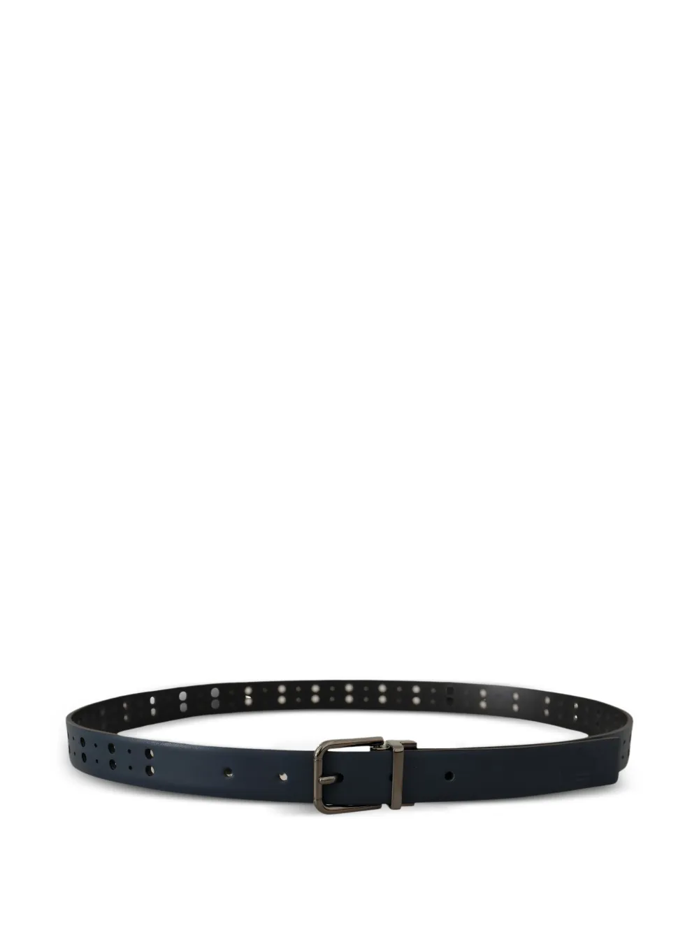 Dolce & Gabbana Geperforeerde leren riem Blauw