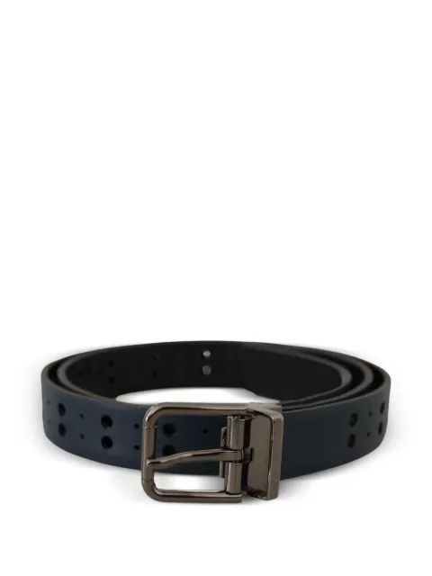 Dolce & Gabbana perforated leather belt