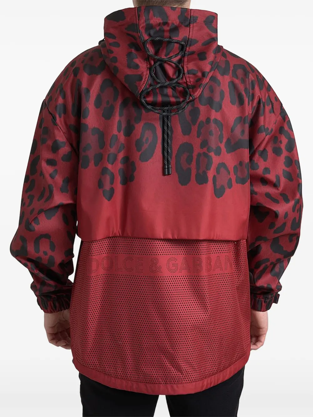 Dolce & Gabbana Jack met luipaardprint en tijgeroog Rood