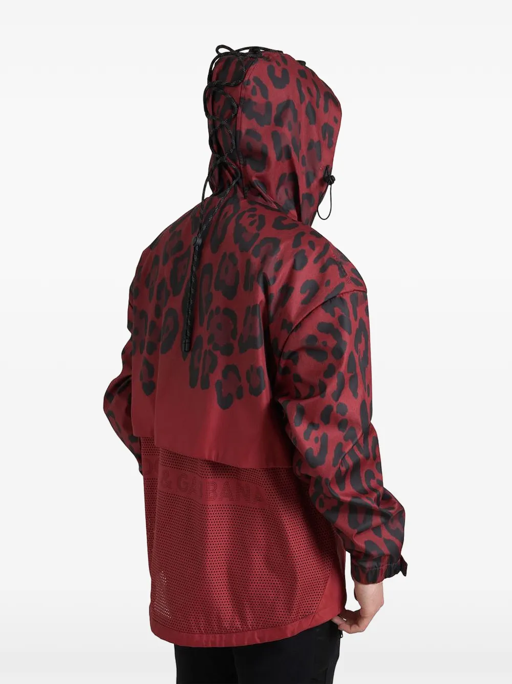 Dolce & Gabbana Jack met luipaardprint en tijgeroog Rood