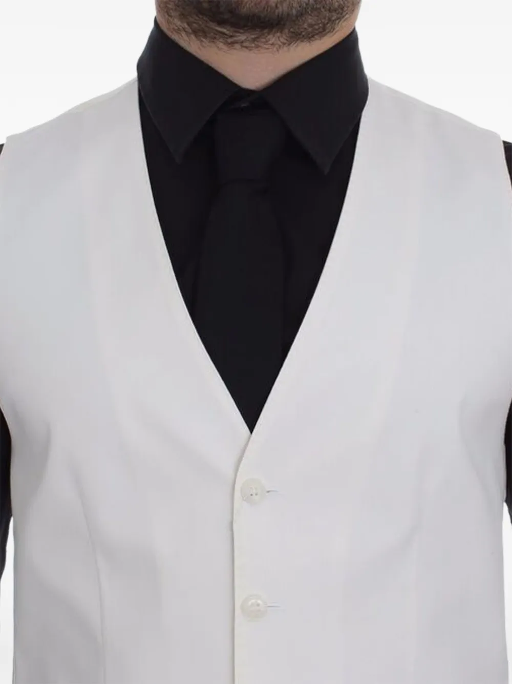 Dolce & Gabbana Classic gilet met enkele rij knopen Wit