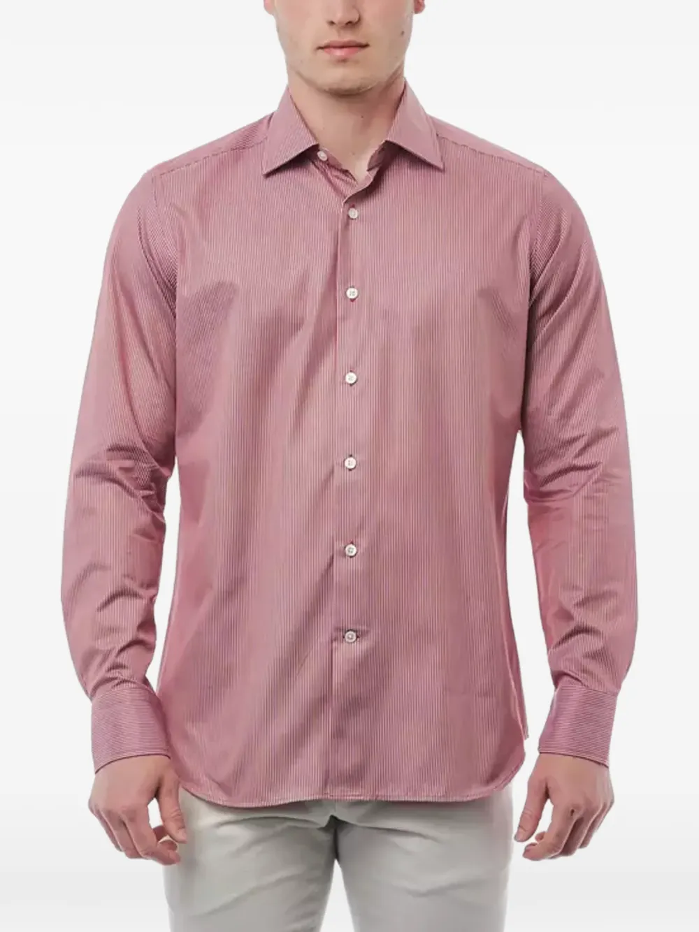 Bagutta striped cotton shirt