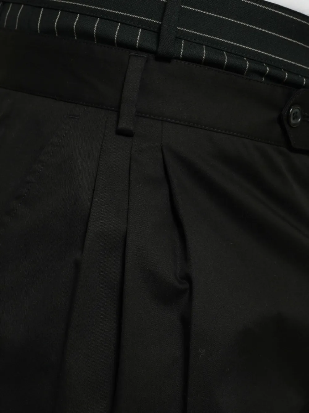Dolce & Gabbana Geplooide cargo shorts Zwart