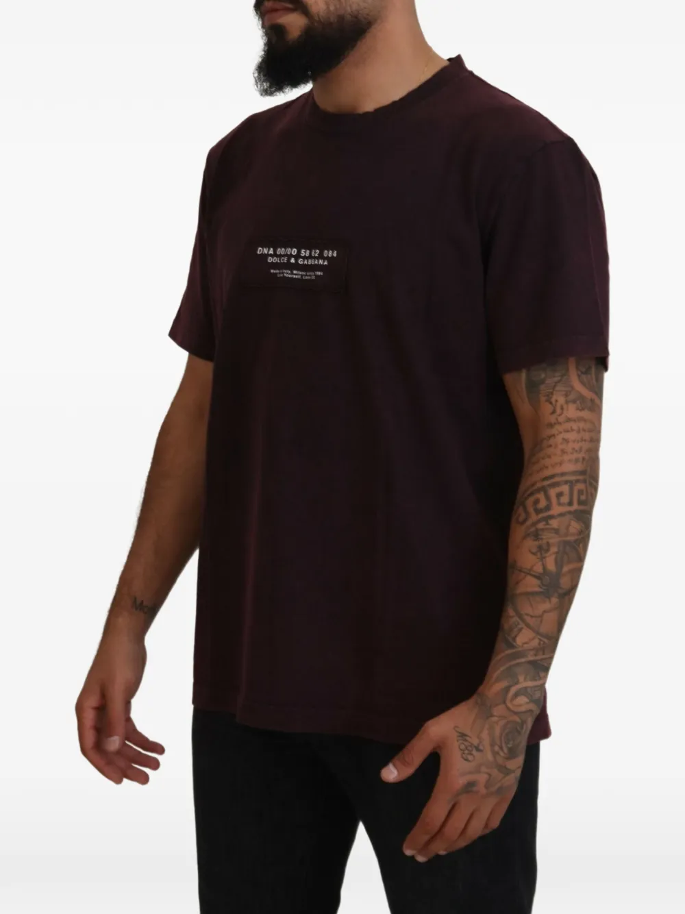 Dolce & Gabbana T-shirt met logopatch Rood