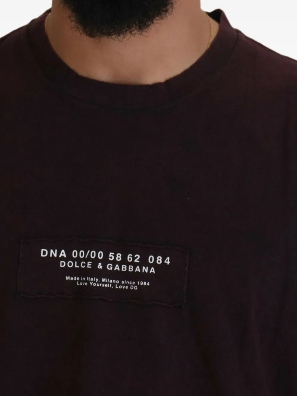 Dolce & Gabbana T-shirt met logopatch Rood