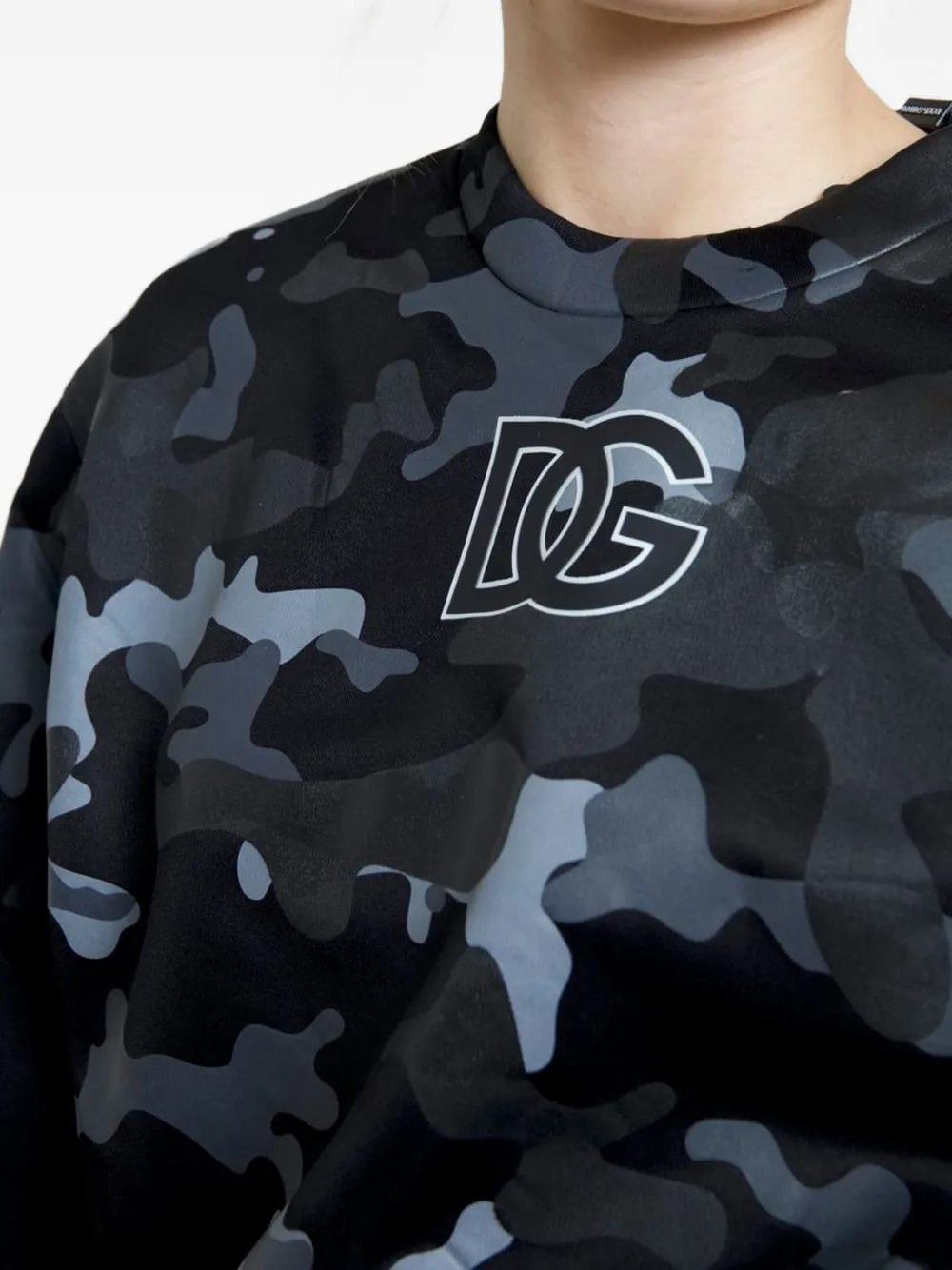 Dolce & Gabbana Trui met camouflageprint en logo-print Zwart