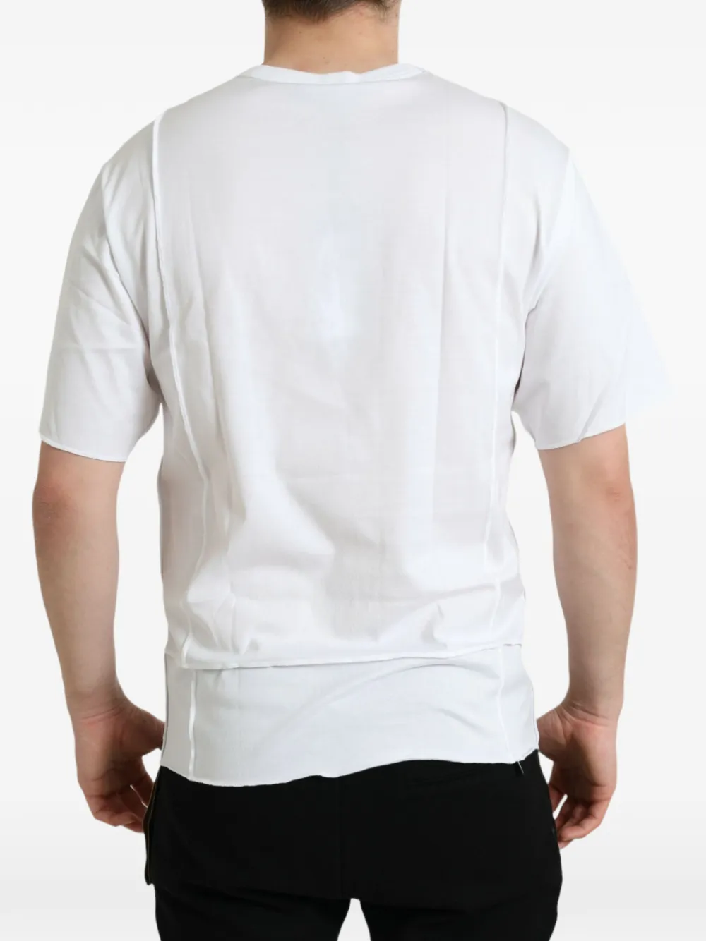 Dolce & Gabbana T-shirt met logo-tape Wit