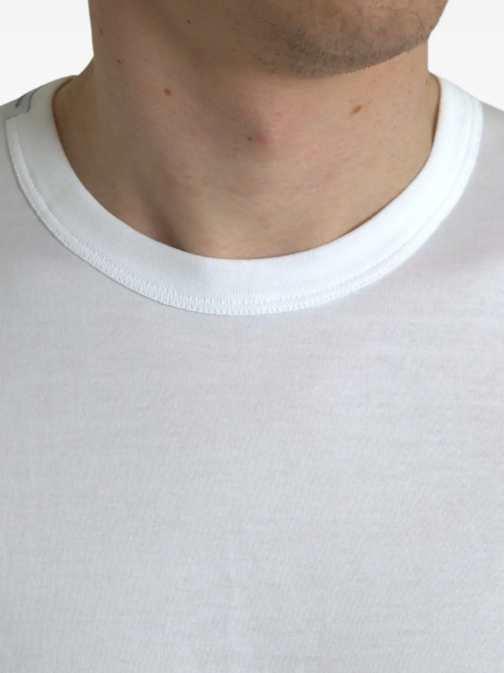 Dolce & Gabbana T-shirt met logo-tape Wit