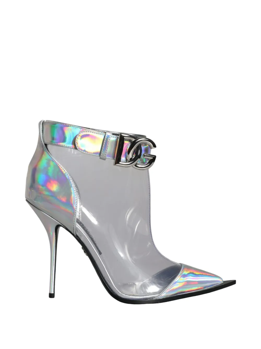Dolce & Gabbana Pumps mit holografischer DG-Schnalle - Silber
