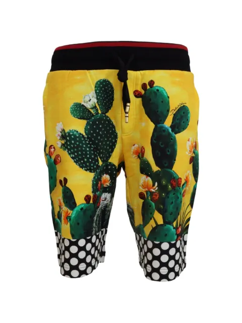 Dolce & Gabbana cactus-print polka-dot shorts