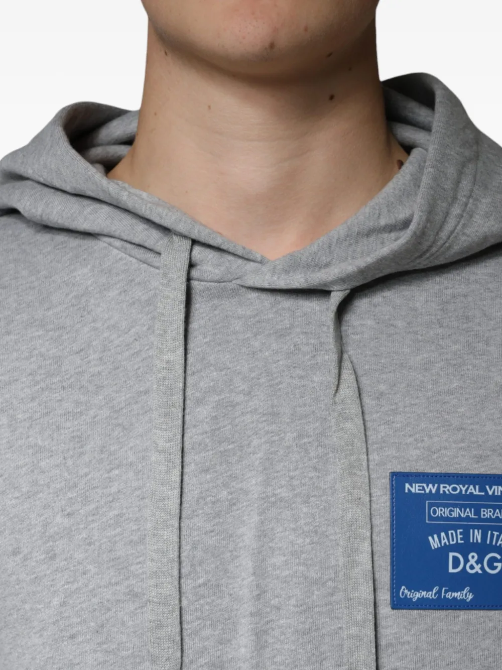 Dolce & Gabbana Hoodie met logopatch Grijs