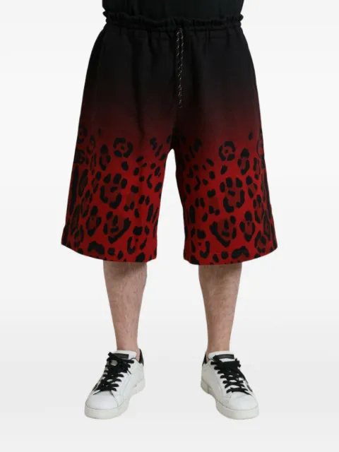 Dolce & Gabbana short à imprimé léopard