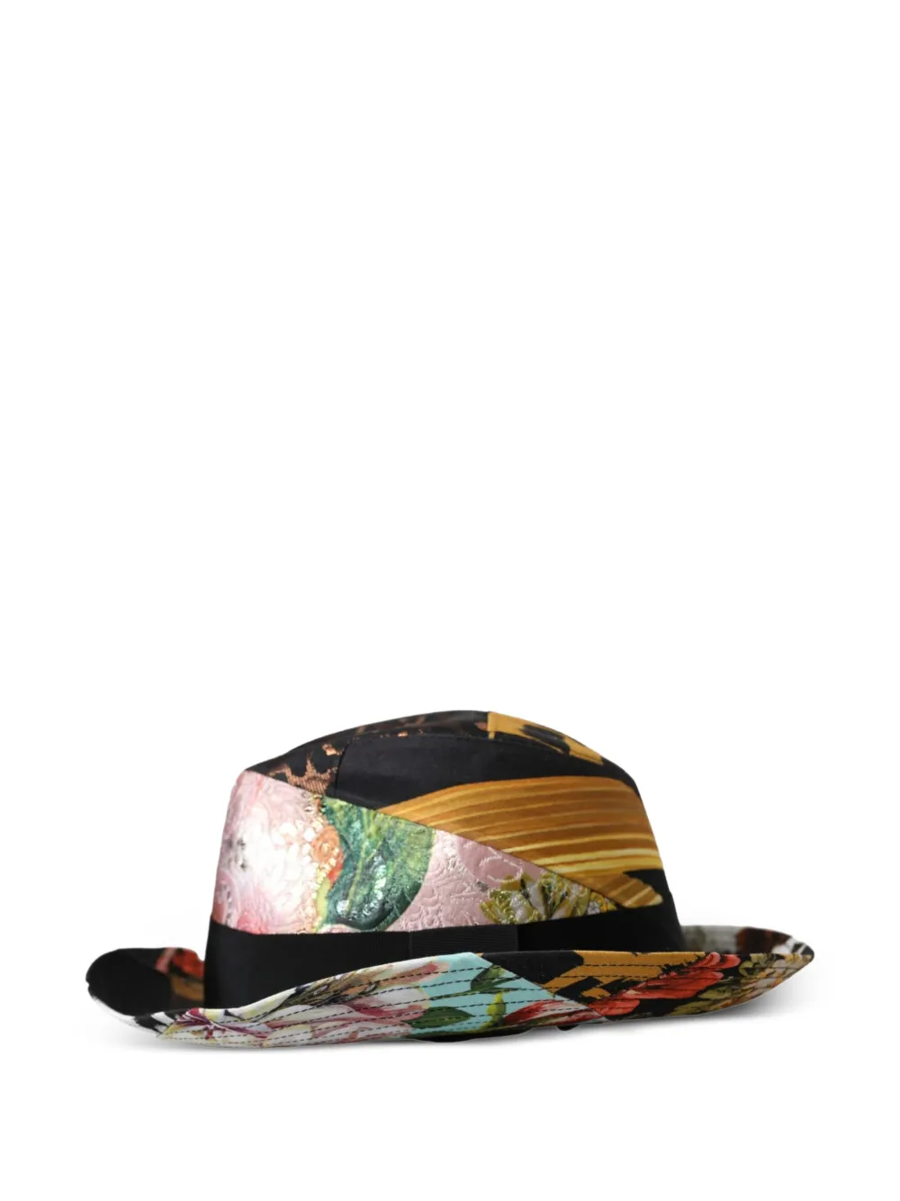 Dolce & Gabbana Fedora con design patchwork - Nero