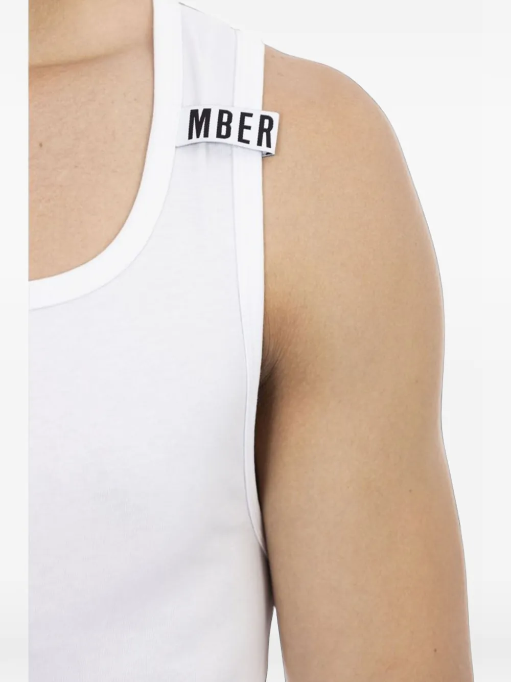 Bikkembergs Tanktop met logopatch Wit