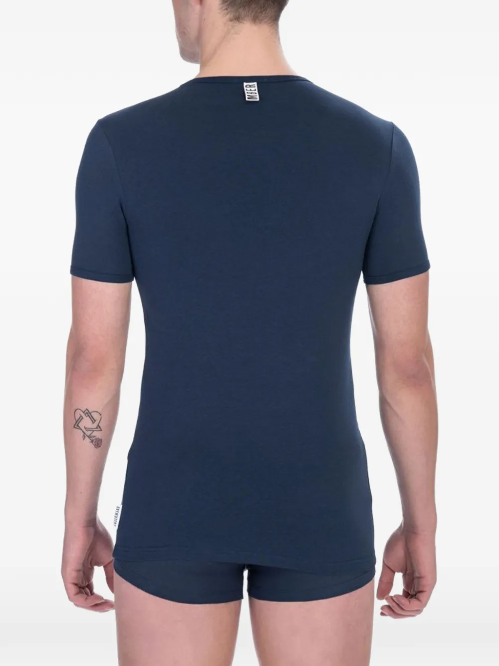 Bikkembergs Twee paar slim-fit shirts Blauw
