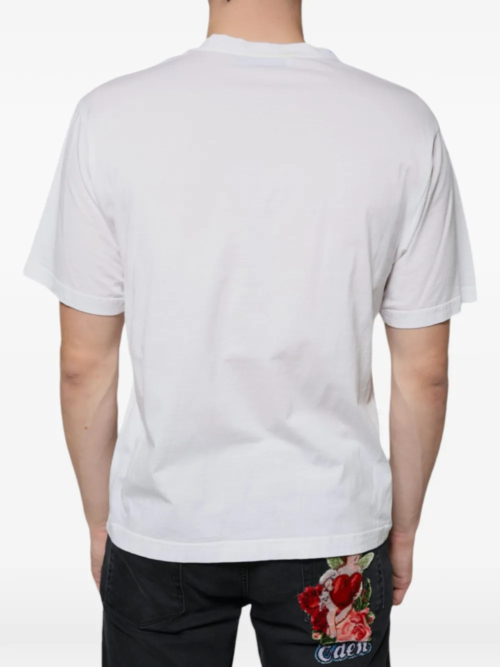 Dolce & Gabbana Fashion Is Here logoprinten T-shirt Wit
