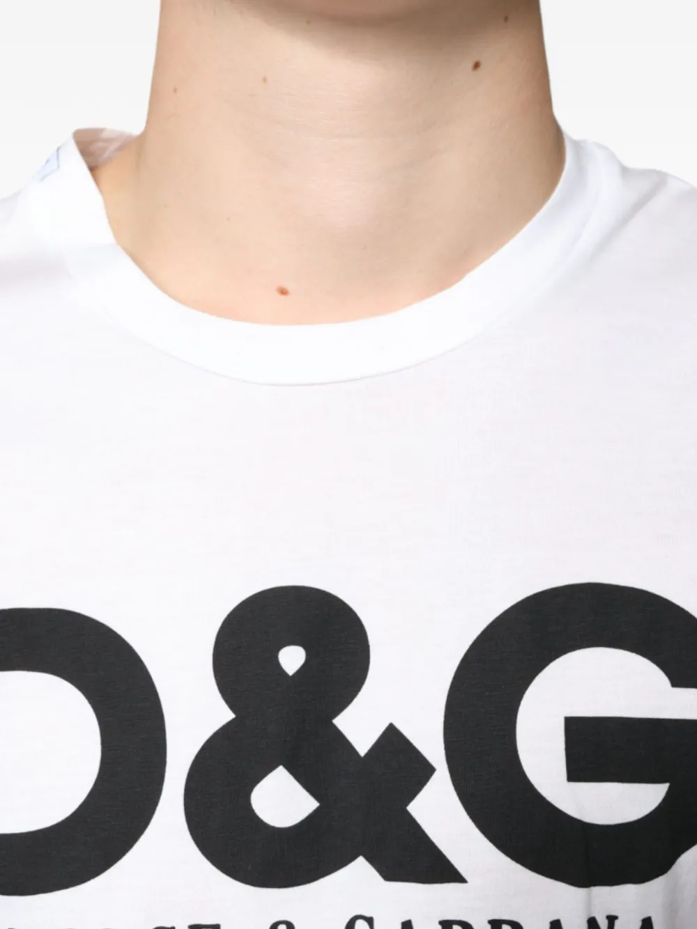 Dolce & Gabbana Fashion Is Here logoprinten T-shirt Wit