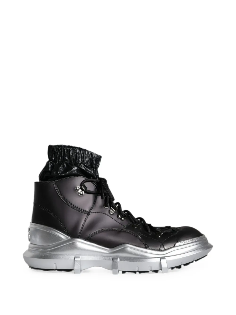 Dolce & Gabbana Sneakers alte Galileo con inserti - Nero