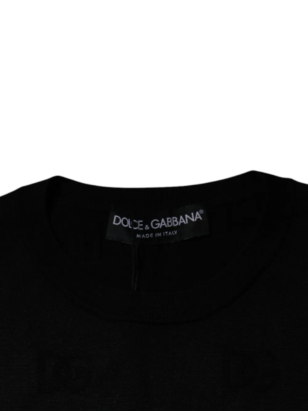 Dolce & Gabbana Mouwloos T-shirt met DG logo Zwart