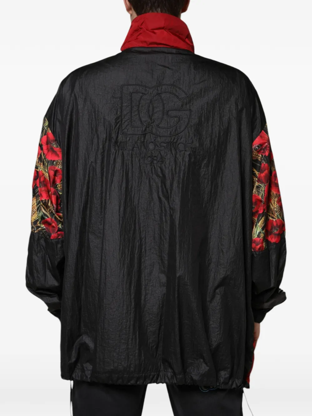 Dolce & Gabbana Trui met patchwork en bloemenprint Zwart