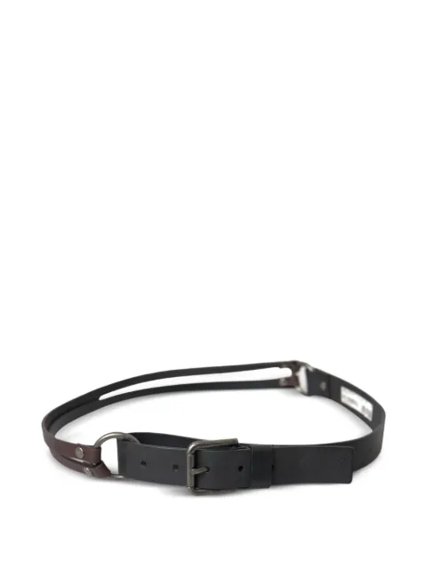Dolce & Gabbana double-strap leather belt