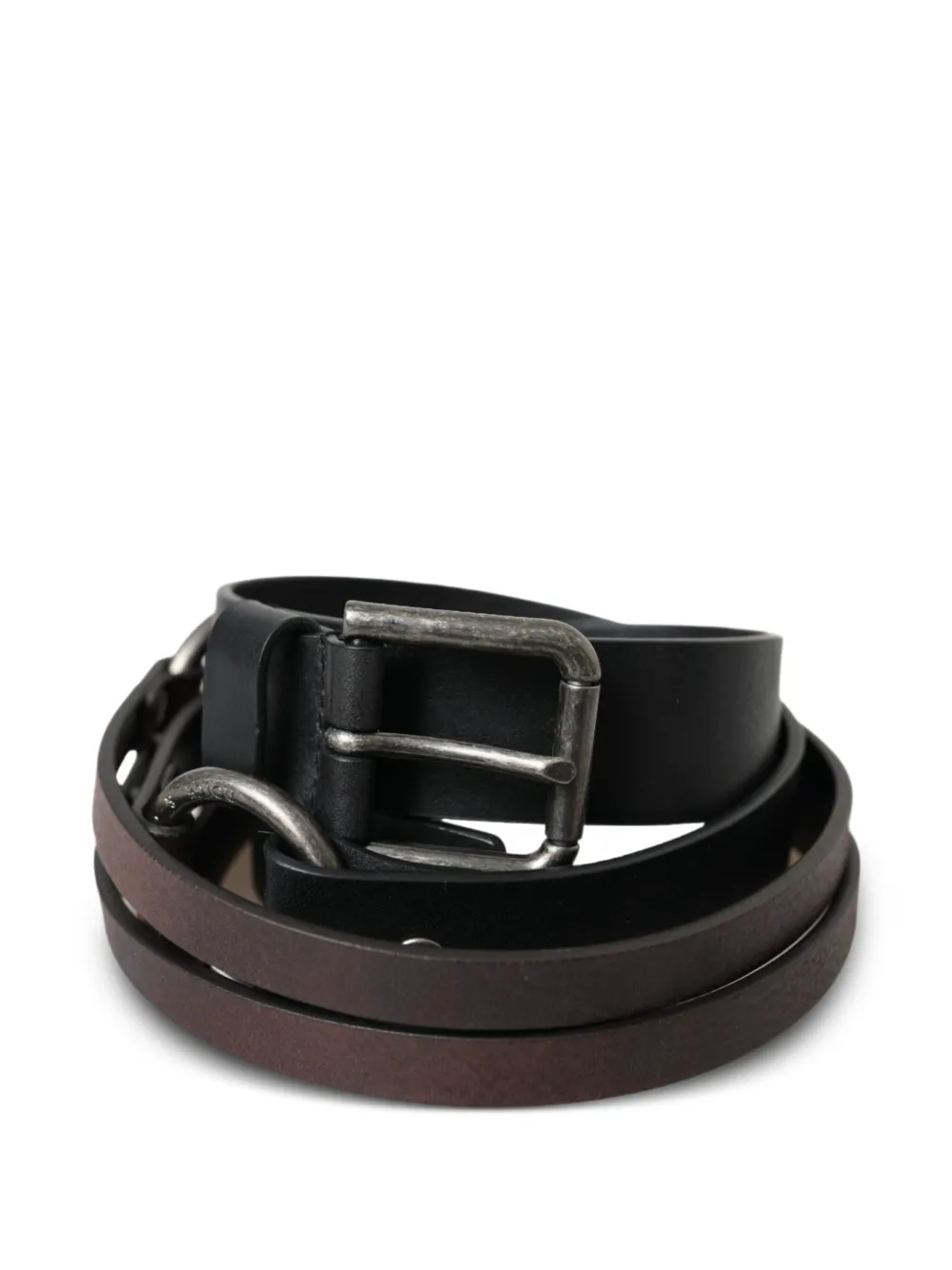 Dolce & Gabbana Riem met dubbele band Zwart