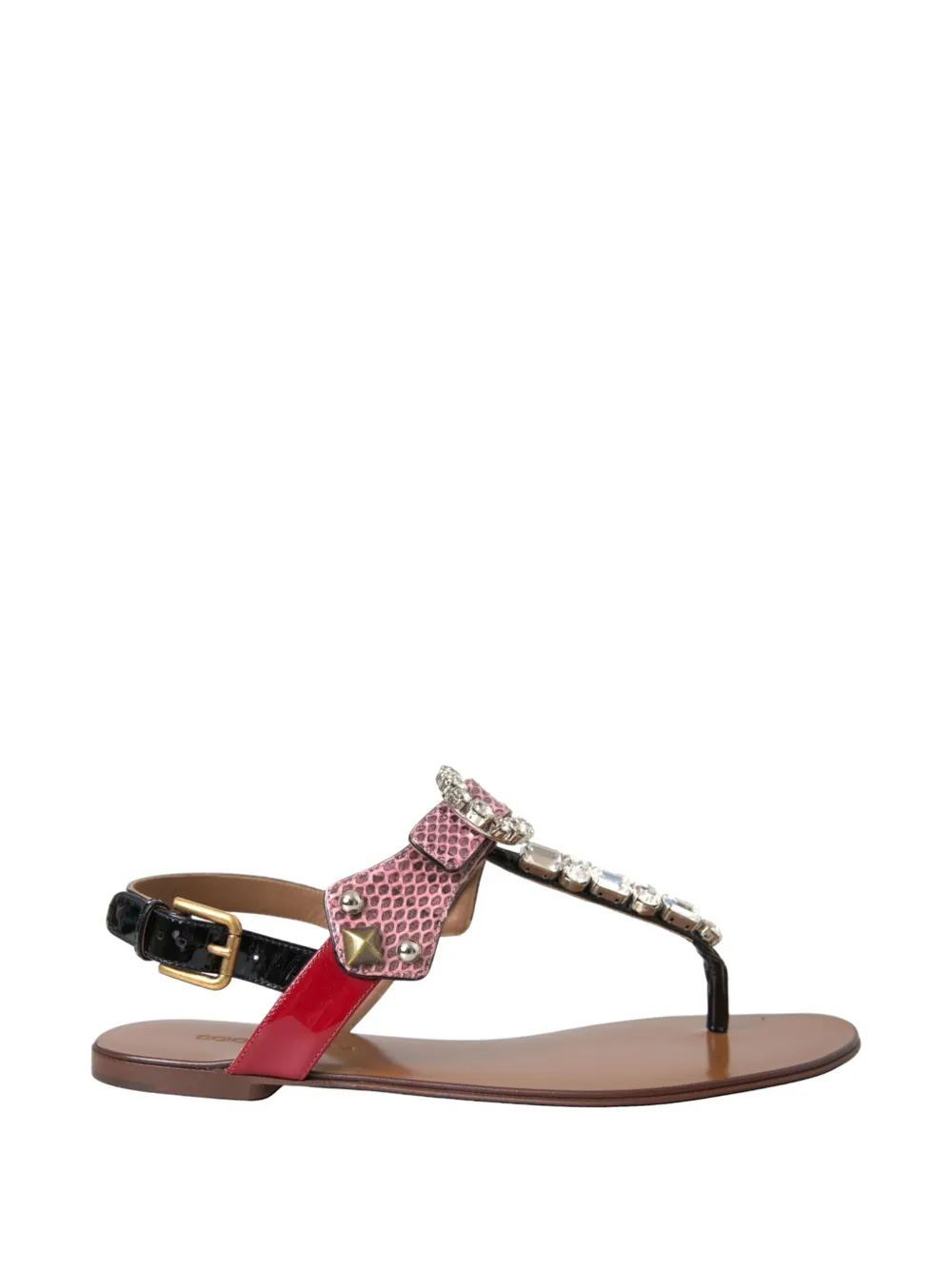 Dolce & Gabbana Infradito Con Cristalli - Rosa