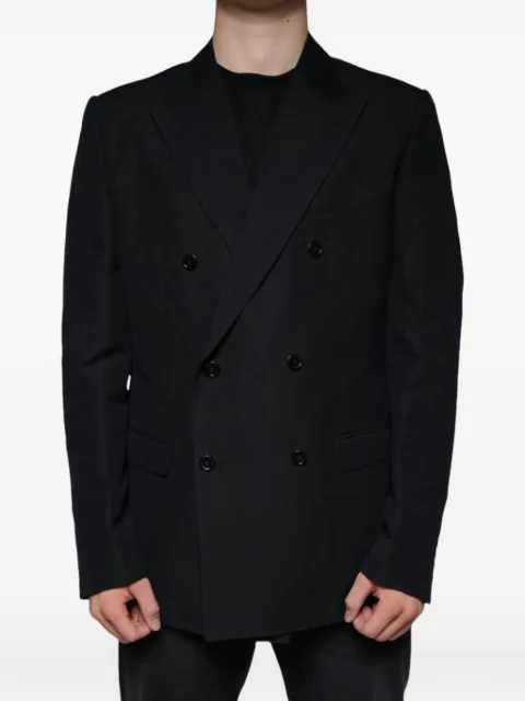 Dolce & Gabbana double-breasted linen blazer