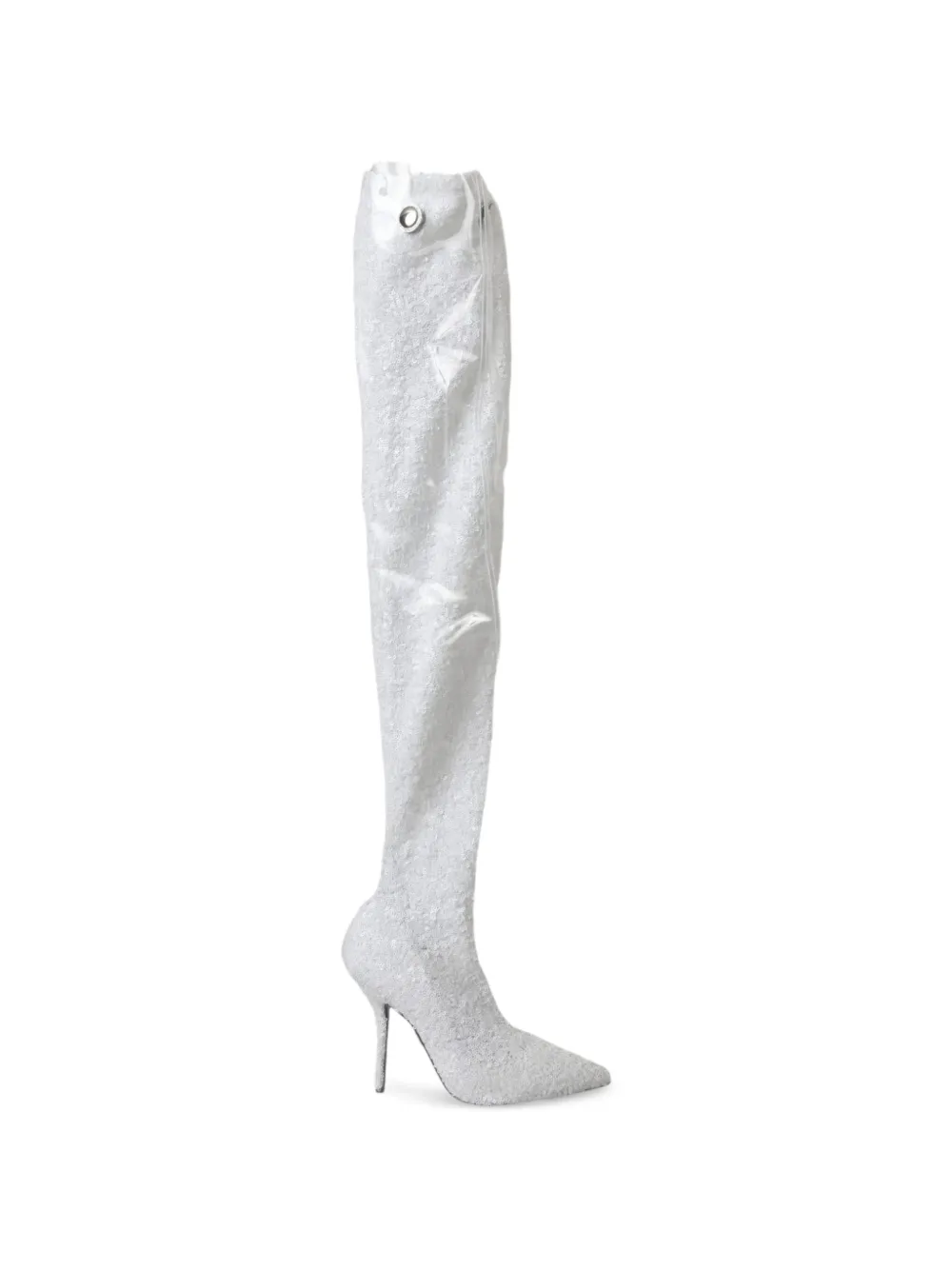 Dolce & Gabbana Stivali con paillettes - Bianco