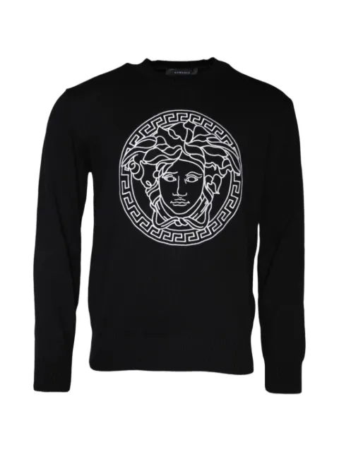 Versace Medusa-embroidered sweater