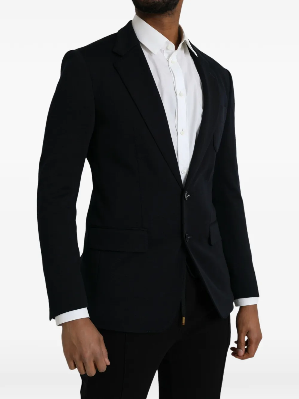 Dolce & Gabbana Sakko mit fallendem Revers - Schwarz
