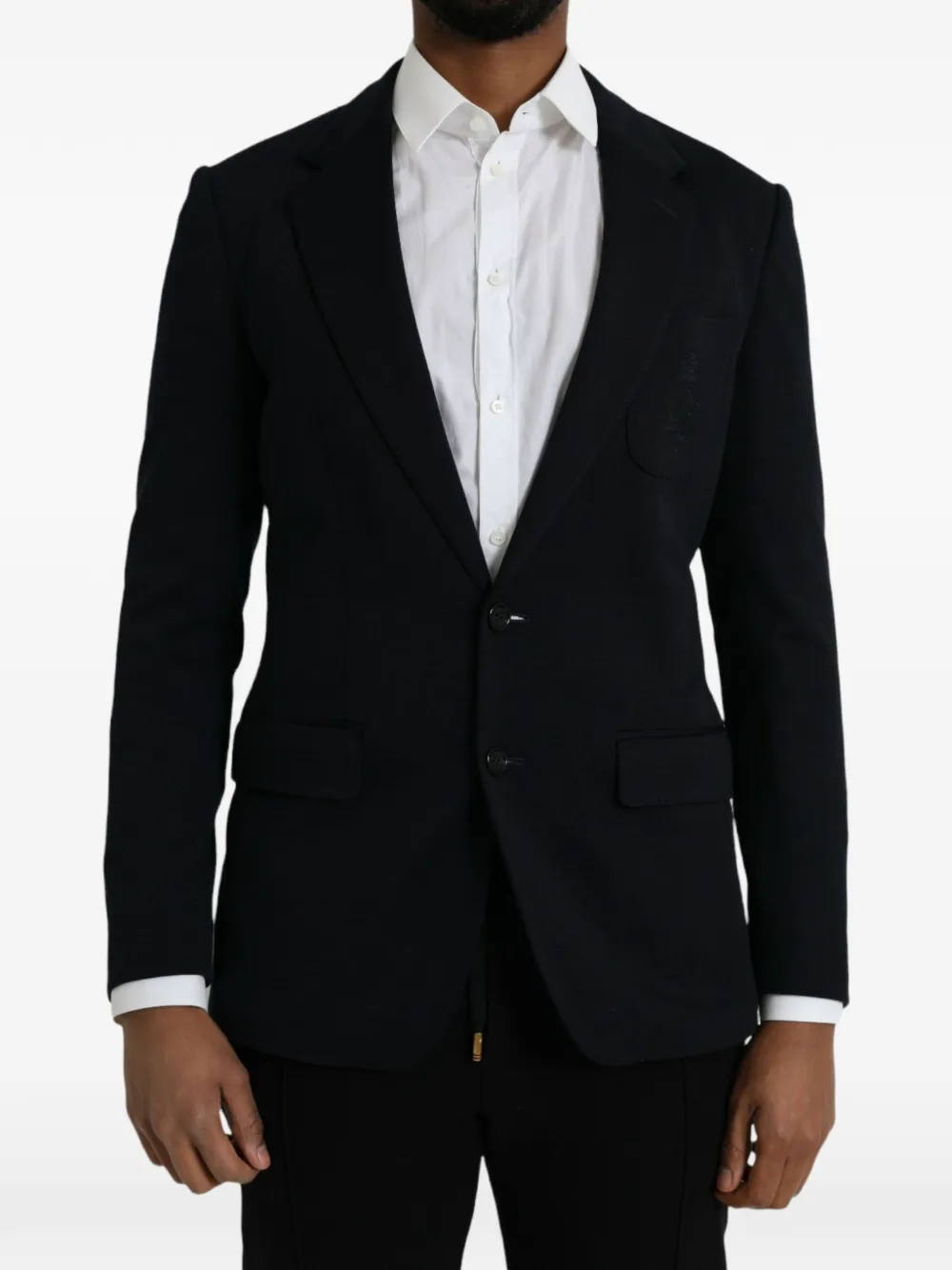 Dolce & Gabbana Blazer met enkele rij knopen Zwart