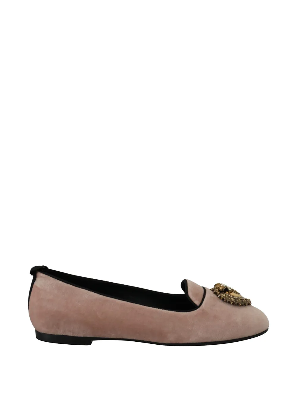 Dolce & Gabbana Mocassini Devotion con decorazione - Rosa