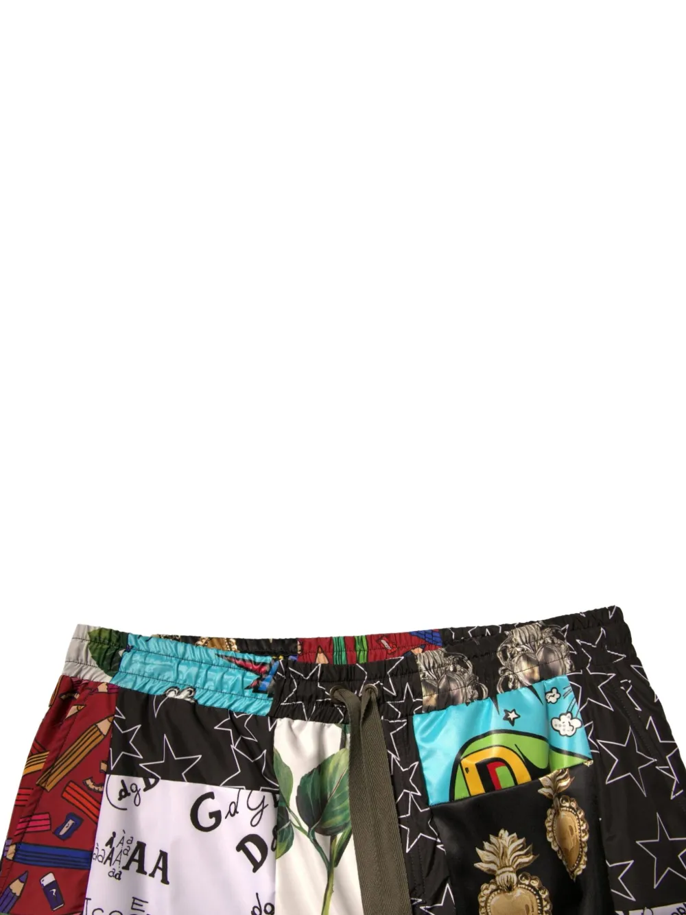 Dolce & Gabbana Cargo shorts met DG-logo en patchwork Zwart