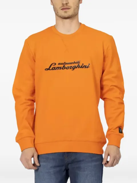 Automobili Lamborghini سويتر برقبة مستديرة وشعار الماركة