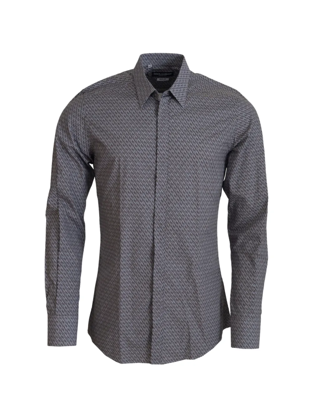 Dolce & Gabbana Geometrisch gemustertes Hemd - Grau